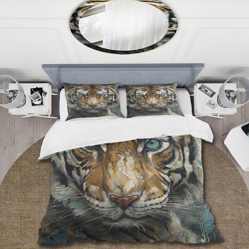 Ensemble de housse de couette en microfibre / polyester Franque, Housse de couette pour très grand lit et 2 très