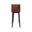 Console en bois massif, 2 tiroirs, 2 tiroirs, châtaignier, brun
