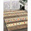 Tapis contemporain brun / rouge-1120536182