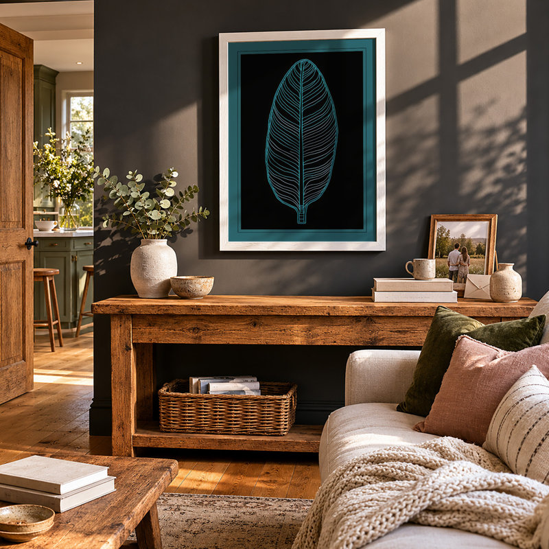Leaf Anatomy Botanical - Print, A2 - 59.4 x 42.0 cm, White