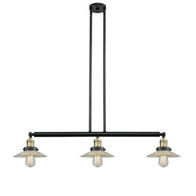 Luminaire suspendu linéaire à 3 lumières pour îlot de cuisine Miramontes
