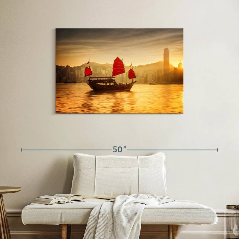 Jonque Mehar Victoria Harbour, H 26 po x l 39 po