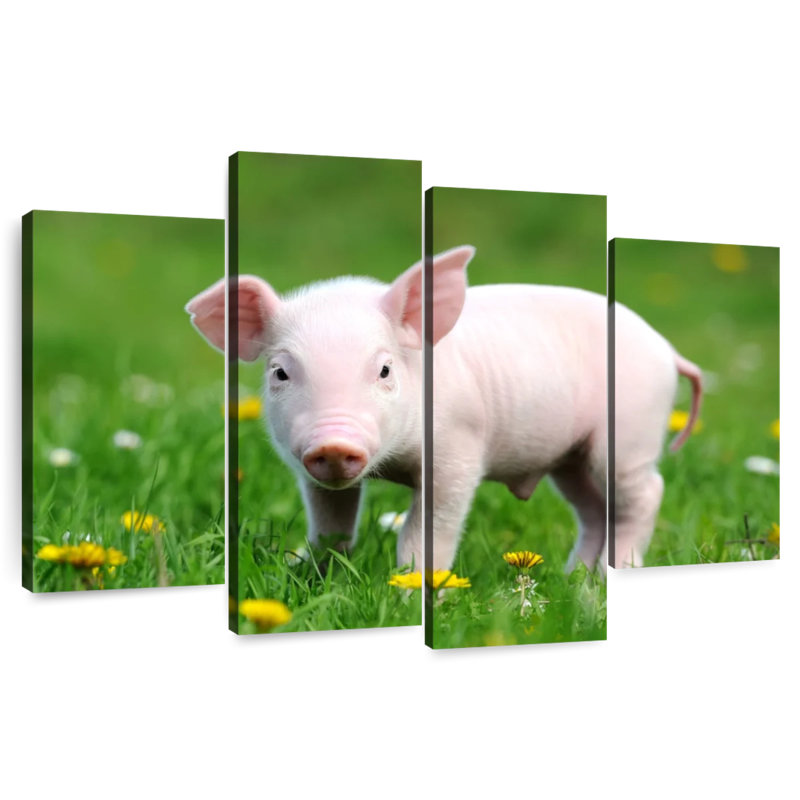 Brampt Spring Grass Pig, 42" H x 68" W