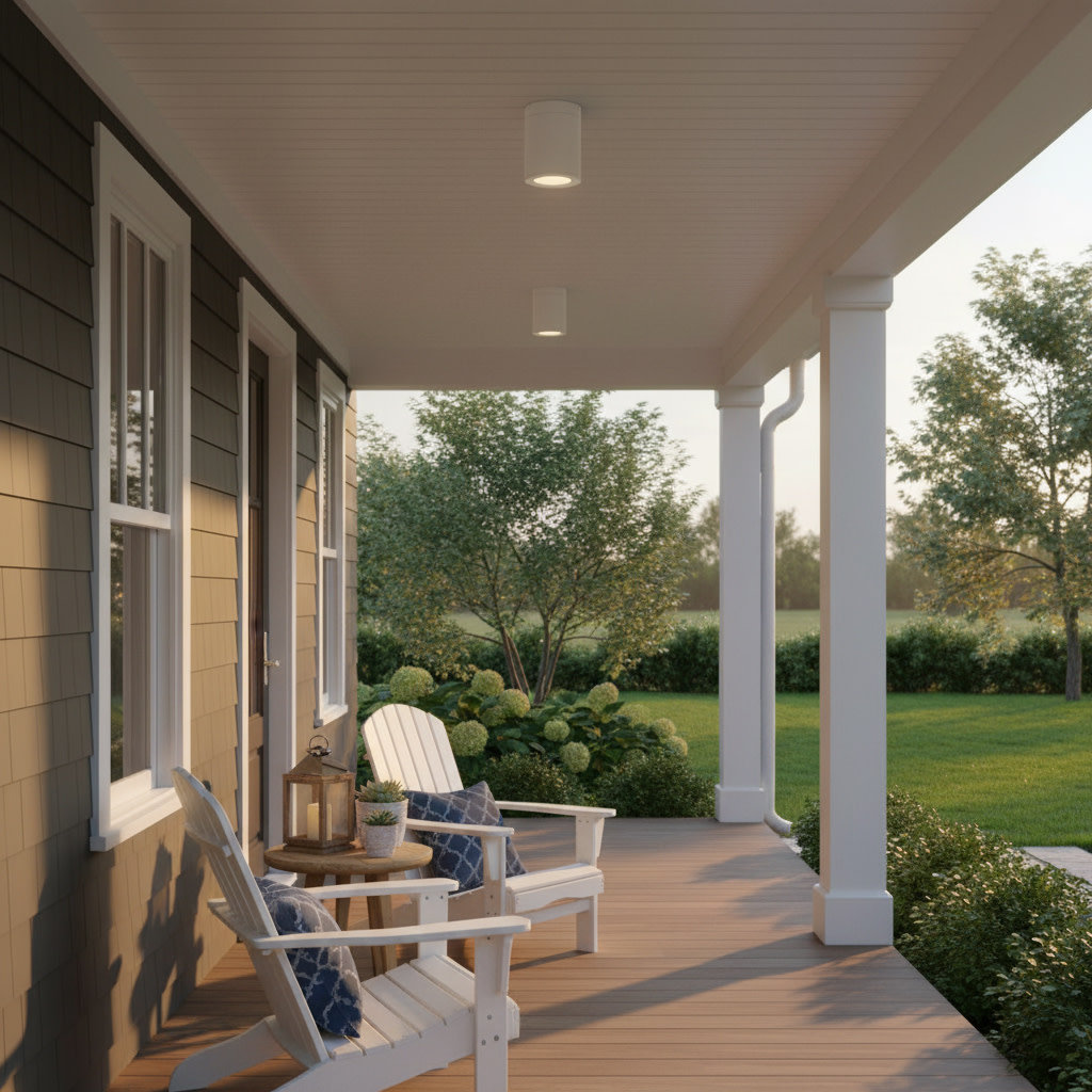 Brissia Cylinder Outdoor Flush Mount, Satin White