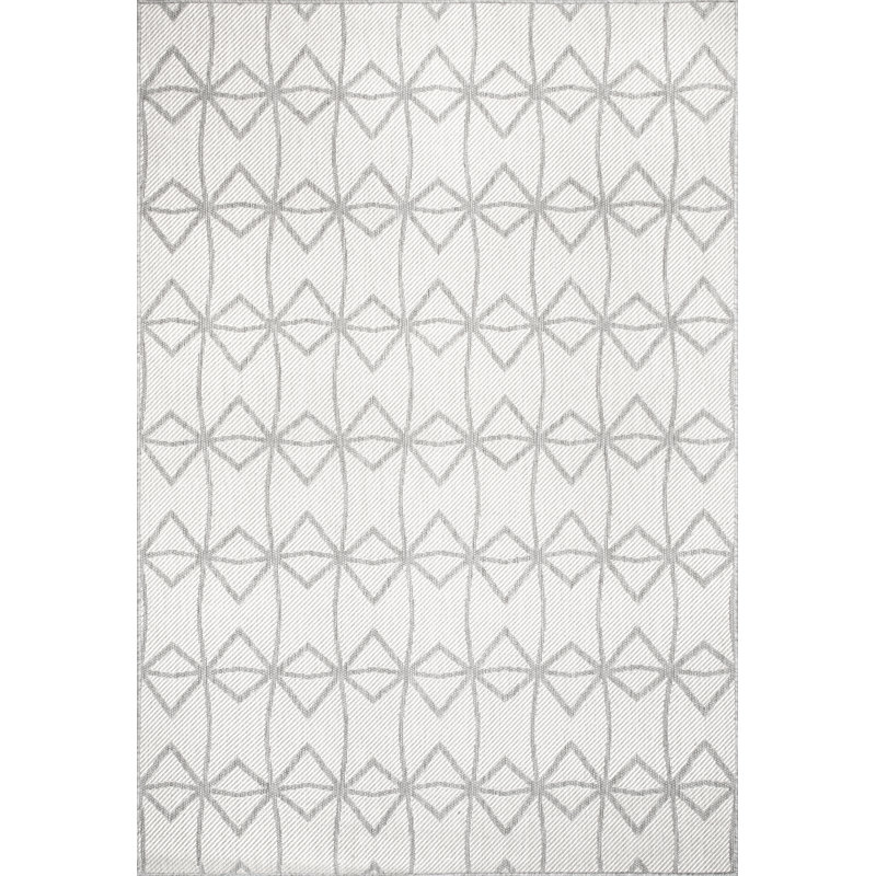 Tapis intérieur / extérieur gris Altair, Rectangle 5 pi x 8 pi