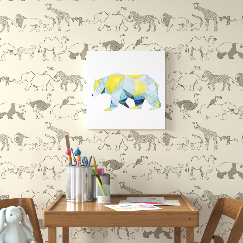 Art sur toile Polla, Toile tendue, H 16 po x l 16 po x P 1,25 po