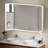 Liyah Led Trifold Backlit & Front-lighted Bathroom Vanity Wall Mirror Dimmable Anti Fog Memory Function-107101777