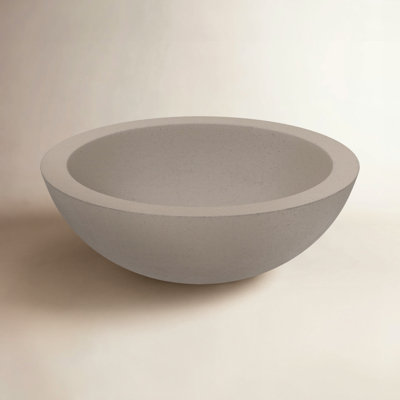 NativeStone Morro Round Concrete Vessel Sink