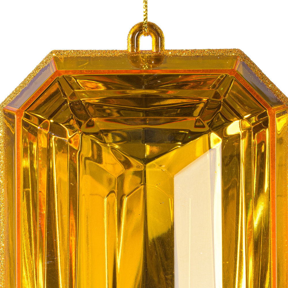 8" Shatterproof Holiday Ornament, Gold