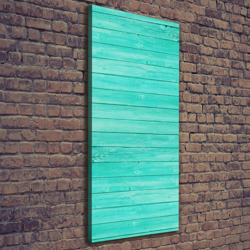 Green Boards - Wrapped Canvas Print