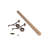 4ft Bar Foot Rail Kit Complete Mount Hardware and Oak Tubing-50904962