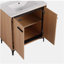 Base de meuble-lavabo 30 po avec lavabo, armoire de rangement avec portes, bois d'ingénierie-120102173
