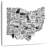 Aliaz Ohio Map Typography