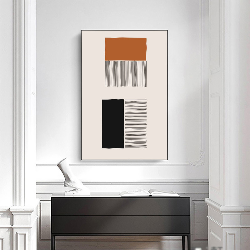 Peinture géométrique abstraite sur toile Eirinn