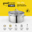 Good Food in partnership with Tower Hard Anodised Casserole Dish with Tempered Glass Lid, Pouring Lips, 10x Stronger Superior Ceramic Non-Stick Coating, Induction Compatible-110731247