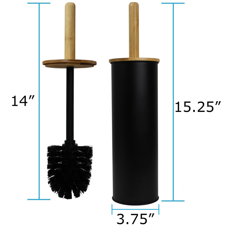 Blue Donuts Plastic Toilet Brush And Holder
