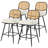 Upholstered Swivel Counter Stool With Rattan Backrest-1282506432-1282506492