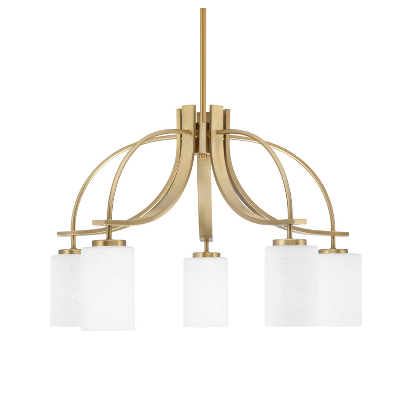 Lustre Madilynn Light, Downlight, Laiton New Age, H 16,5 po x l 25 po x P 25 po, 5