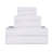Ensemble de serviettes en coton très absorbant de six articles avec bordure unie et carreauté Ruvins-498400973