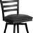 Lomonaco Ladder Back Swivel Metal Barstool with Vinyl Upholstered Seat-33495675-94595984