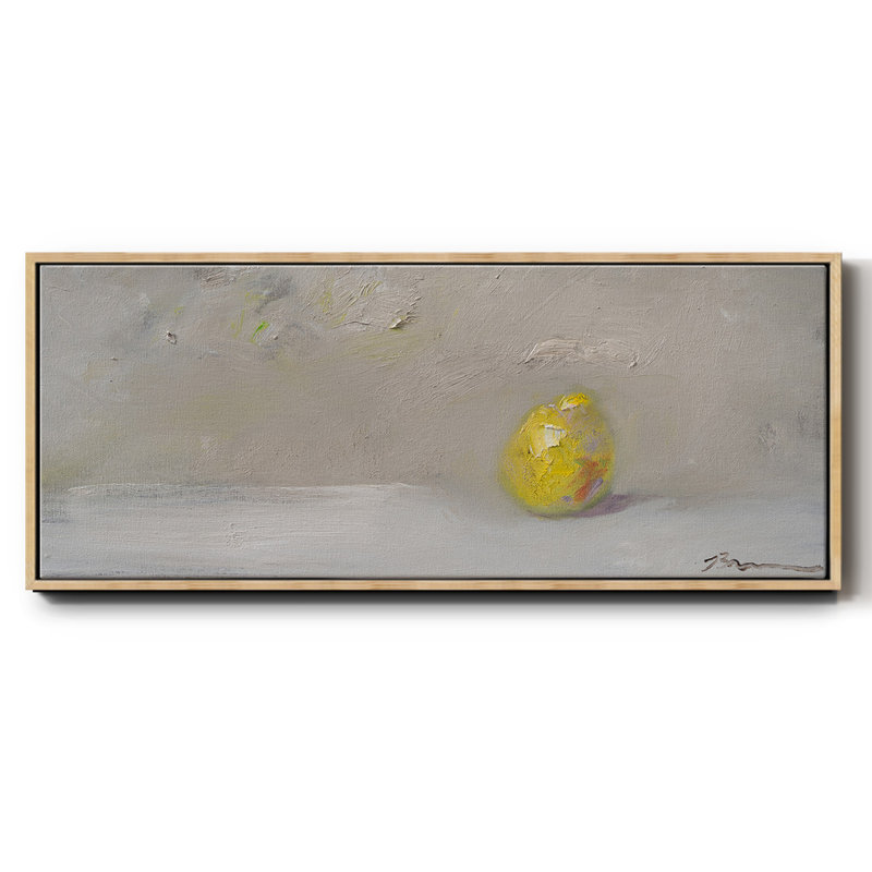 Lime citron - toile encadrée, H 20 po x l 50 po