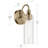 13" 1-Light Wall Sconce with Clear Glass-108202013