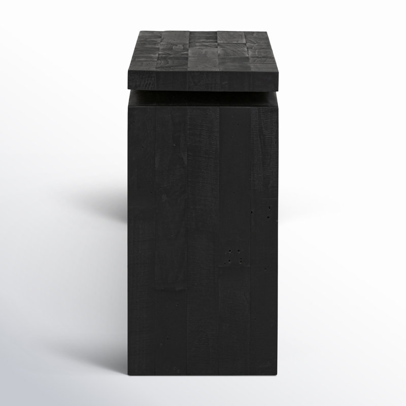 Matthes Solid Wood Console Table, Aged Black Pine, 30.75" H x 60" W x 15" D