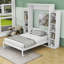 Lit escamotable en bois avec tablettes et lumières DEL Rashem-486928047-486928049
