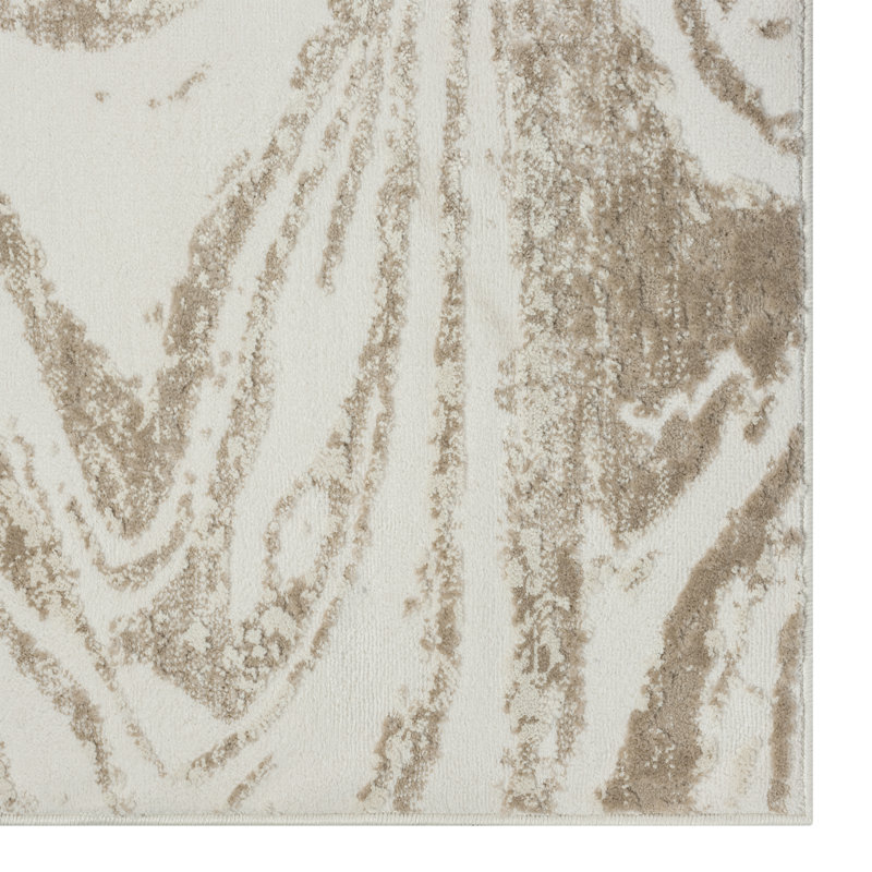 Marcienne Machine Woven Abstract Area Rug, Rectangle 5'3" x 7'9"