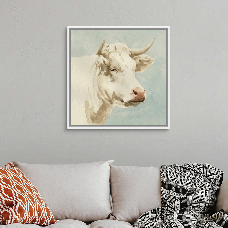 Art mural sur toile Ferdinand II, H 32 po x l 32 po x P 2 po, Toile avec cadre blanc