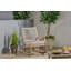 Chaise berçante d'extérieur en bois d'eucalyptus