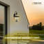 Lanterne murale d'extérieur Livex Lighting - Finition noire avec abat-jour en verre biseauté transparent