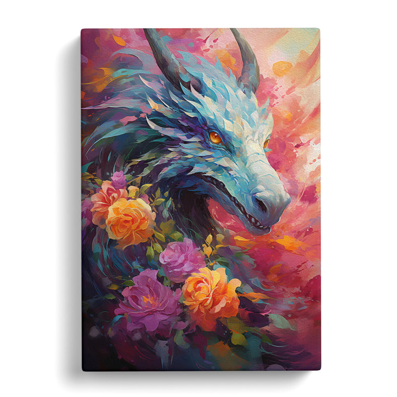 Dragon Impressionism - Print, 60cm H x 40cm W x 3cm D