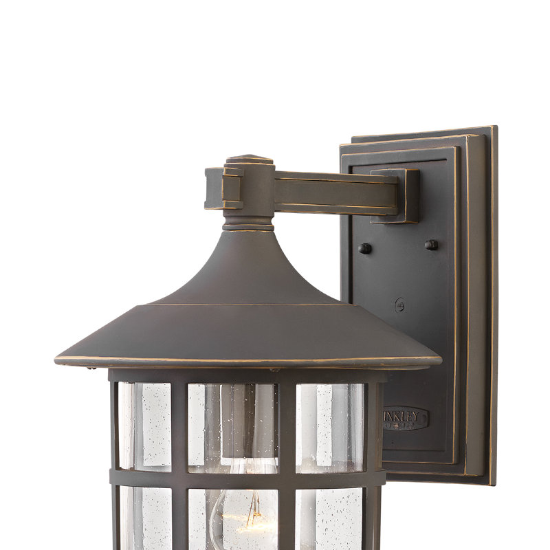 Freeport White 1 - Bulb Outdoor Wall Lantern, 12.25" H x 8" W x 9" D, Rubbed Bronze