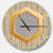 Vintage Gold and Gray design - Shabby Elegance wall clock-34140952