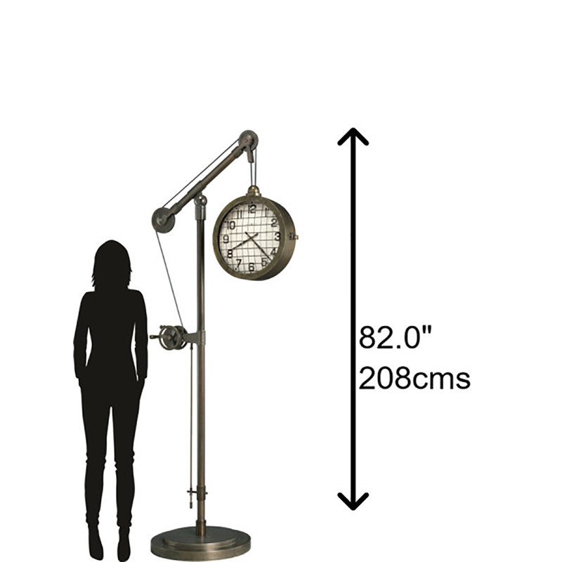 Pulley Time Floor Clock