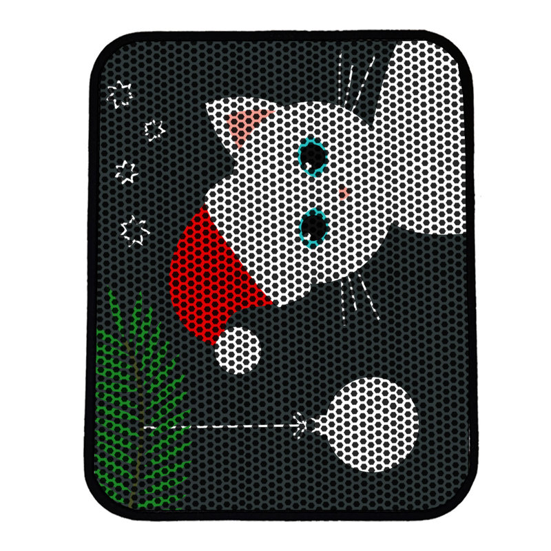 Tapis pour litière de qualité supérieure, 18 po x 24 po | 50% PVC / 50% polyester, lavable à la machine et passer l'aspirateur | Conception durable et facile à nettoyer pour les propriétaires d'animaux de compagnie | Protégez vos planchers des dégâts de la litière