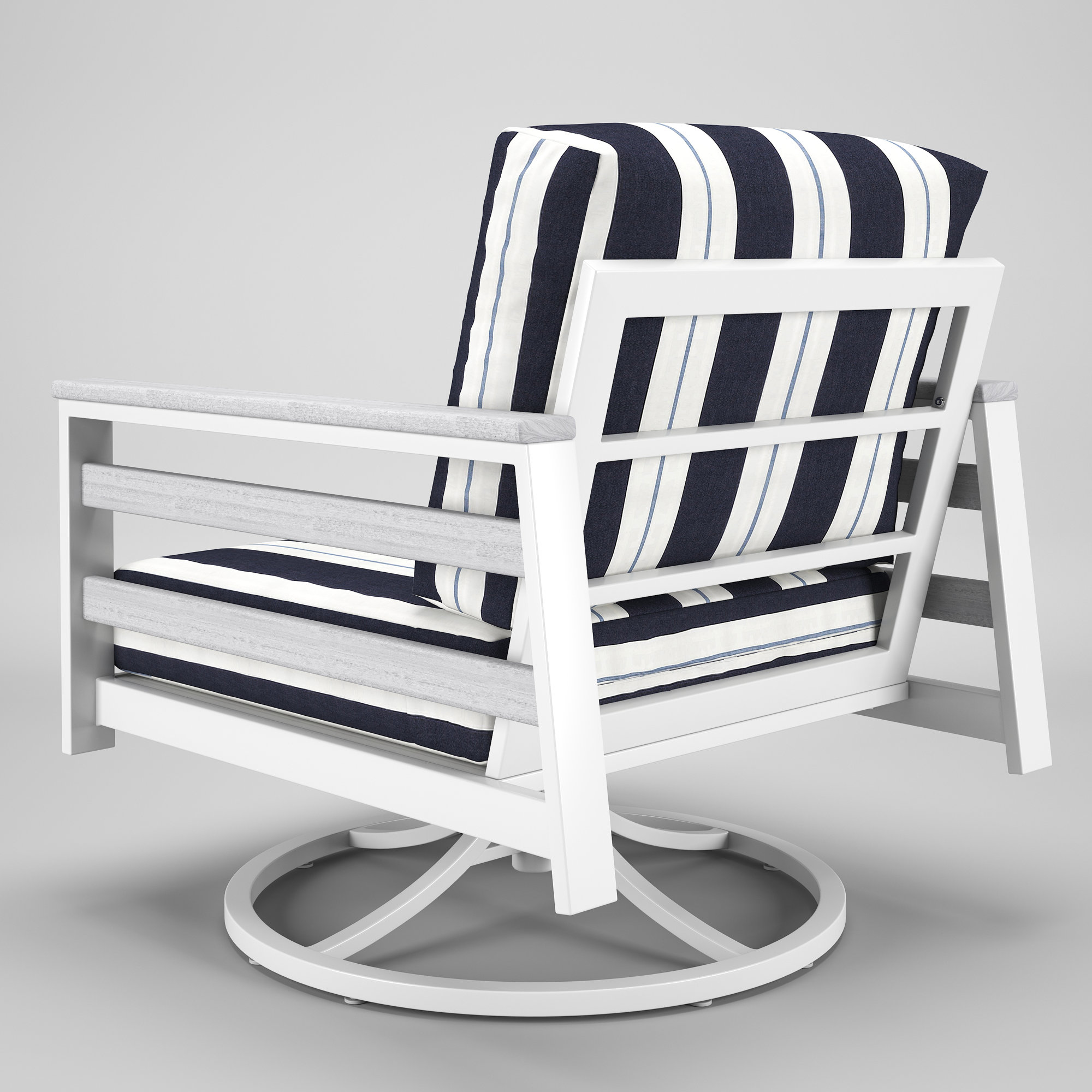 Townsend Metal Outdoor Rocking Chair With Sunbrella Cushion, Relate Harbor