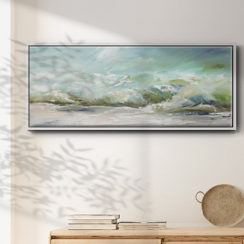 «Dancing on the Waves II», toile encadrée, H 8 po x l 20 po