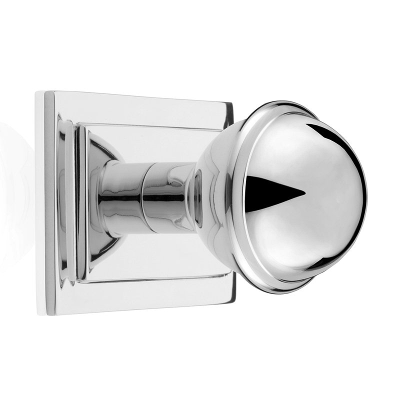 Poignée ronde Rocher, Chrome brillant, H 2,36 po x l 1,37 po x P 1,37 po