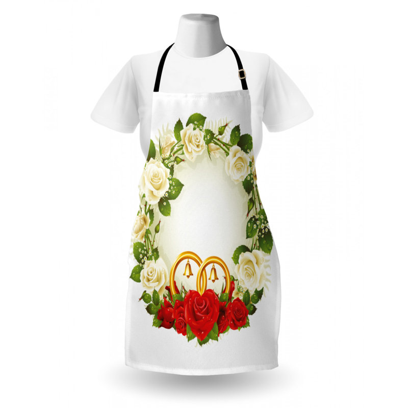 Wedding Floral Bib Apron
