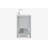 ARIEL Moille 42" Single Bathroom Vanity in Grey, with 1.5 Carrara White Quartz Top, Rectangle Sink-2070908115-2032580513