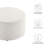 Modway Callum Large 29" Round Woven Heathered Fabric Upholstered Ottoman-96356094