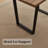 Havin Rectangular with Steel Base Dining Table-431010145