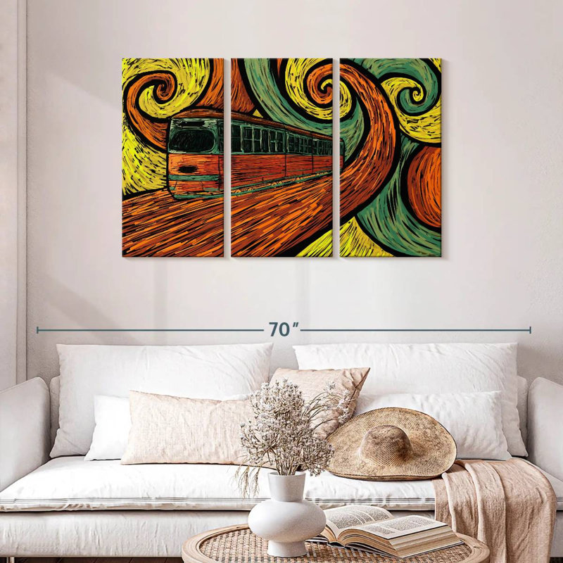 Abstract Tram Journey, 28" H x 45" W
