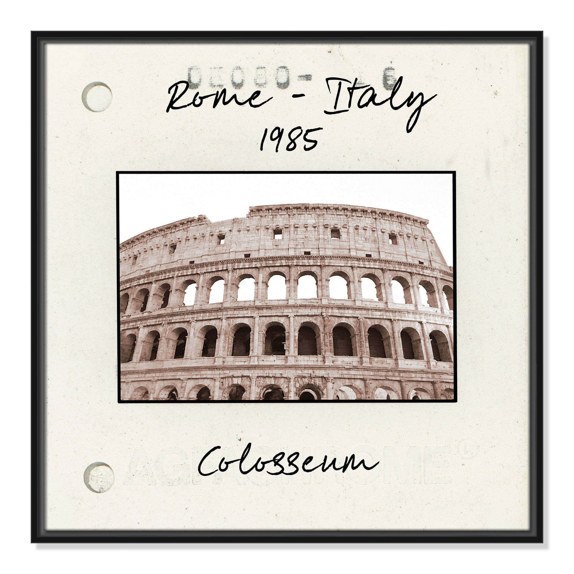 Rome, Italy - Colosseum Print by Natalie Carpentieri, 25.5" H x 25.5" W x 2" D, Black Floater Framed Canvas