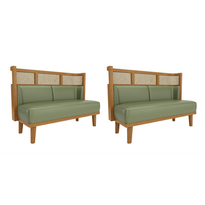 Banc rembourré en similicuir