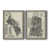 Toile avec cadre gris