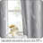 Blackout Curtains 95 inch Length 2 Panels, Silver Grey Window Treatment Thermal Insulated Soundproof Grommet Wave Line Foil Print Design Draperies for Living Room (52 inches Wide)-663345536-663345541