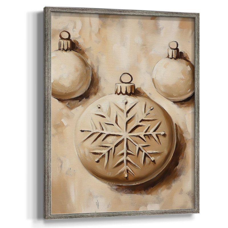 Art de Noël, série 2 - CXCVII, reproduction encadrée - bois massif, H 11 po x l 9 po